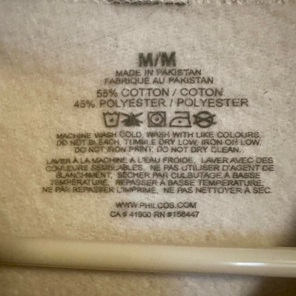 White Crewneck Sweater with Van Gogh's Starry Night - Picture 3 of 3